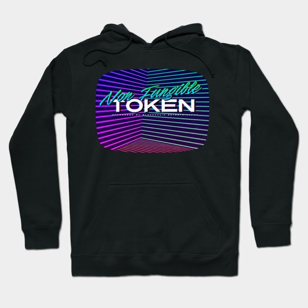 Non Fungible token 80s television glitch Hoodie by opippi